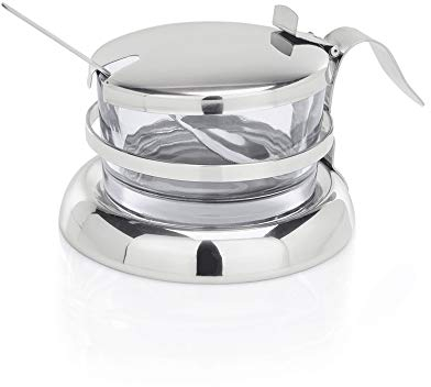 WAS 1497 000 Chromnickelstahl Parmesan/Marmeladen Menage, 9cm Durchmesser