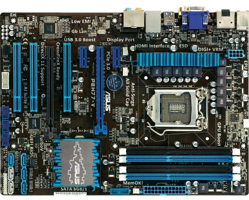 ASUS P8H77-V - Placa Base (DDR3-SDRAM, DIMM, Dual, Intel, Core i3, Core i5, Core i7, Socket H2 (LGA 1155))