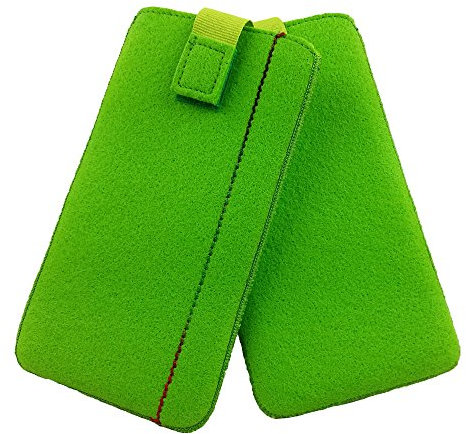 Filztasche, Handytasche, Handyhülle, Tasche, Hülle Schutzülle aus Filz für Apple iPhone 6 Plus, 6S Plus, 7 Plus, Sony Xperia Z, Z1, Z2, Z3, Z3+, Z5, Z5 Premium, Samsung Note 1, 2, 3, 4, Samsung Galaxy S6, S6 Edge, S7, S7 Edge, Samsung Galaxy Grand 2, HTC Desire 816, Huawei P7, Wiko Slide, Lenovo Vibe X2, Vibe Z2, Kazam Trooper X5.5, LG G3, LG G4, LG Optimus G Pro, OnePlus One, Universell, handgemacht Grün