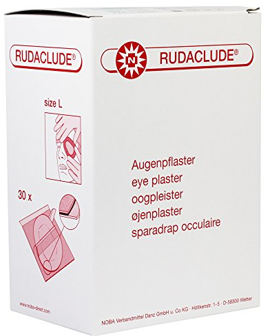 30 x RUDACLUDE Steril-Set sterile Augenpflaster, Größen:L