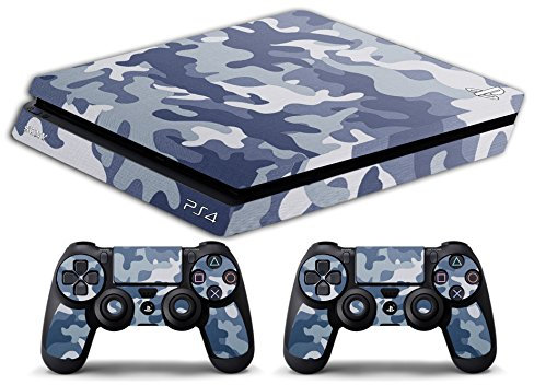 Skin Compatibilité pour PS4 Slim – Limited Edition Decal étuis de Protection pour faceplates Bundle (Camouflage Artick)