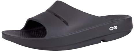 OOFOS Men's Ooahh Slide Athletic Sandals, Black, M12/W13 (46 EU)