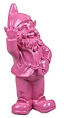 Stoobz PP 005FC Freche Gartenzwerg-Figuren für Haus und Garten, 15 x 12 x 32 cm