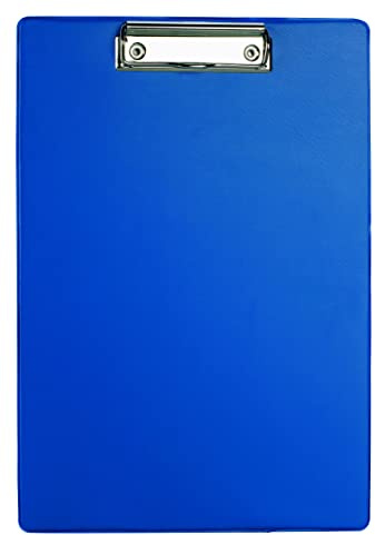 ALCO-Albert 5513-15 - Klemmbrett DIN A4 Hochformat, in blau, Kunststoffüberzogen, 1 Stück
