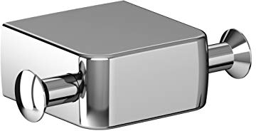 Emco Trend Doppel Handtuchhaken (Chrom, Größe 70x46 mm, für Zwei Handtücher, Badezimmer, Gästebad) 027800100, Normal
