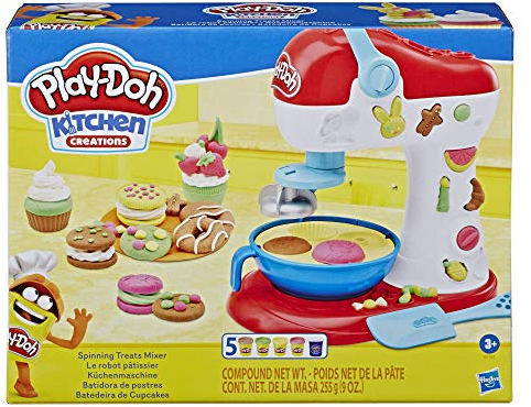 Play-Doh Küchenmaschine Spielzeug Küchengerät für Kinder ab 3 Jahren mit 5 Farben