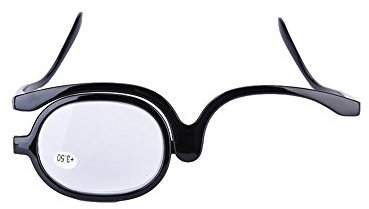 Make up Brille, vergrößern Augen Make up Brille Single Lens Rotating Glasses Frauen Make up Essential Tool für den täglichen Gebrauch(07#)