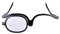 Make up Brille, vergrößern Augen Make up Brille Single Lens Rotating Glasses Frauen Make up Essential Tool für den täglichen Gebrauch(07#)