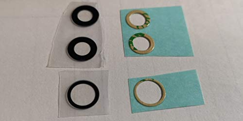 Kit de 3 lentes de repuesto para cristal trasero de cristal de la carcasa del lente de la cámara trasera + adhesivo de doble cara compatible con Apple iPhone 11 Pro 11 Pro Max