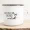 Huuraa Emaille Tasse Australian Shepard Geschenk Kaffeebecher Vintage 300ml Australian Shepard Geschenkidee