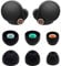 ALXCD Eartips Compatible with Sony WF-1000XM4 & WF-1000XM5 Earbuds, 3 Pairs Soft Silicone Ear Tips, Black