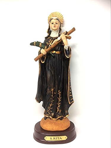 Osiris Trading UK Heilige Rita von Cascia Statue katholische religiöse Skulptur Ornament Figur für Haus oder Kapelle