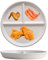 JMYDecor 8'' Perdurable Porcelain Dinner Plates,Divided Plate 3 Compartment Dinnerware Dish Set of 2 for Dinner and Salad, Restaurant, Family Party and Kitchen Use - Round