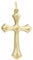 forme di Lucchetta - Christlich-orthodoxer Kreuz Anhänger aus 14k Gelbgold - 27x16mm, Goldanhänger Damen Herren 585 Echtgold | für Ketten (bis zu 4 mm) - hergestellt in Italien