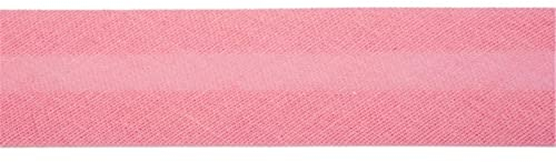 Jajasio Baumwoll Schrägband 19mm breit in 24 Farben, Einfassband Baumwolle Nahtband 12 ? pink