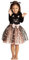 Sincere Party Costume di Halloween da gatto per ragazze Manica lunga Gatto di qualità Travestimento con coda e fascia per capelli per bambino 5-6 anni