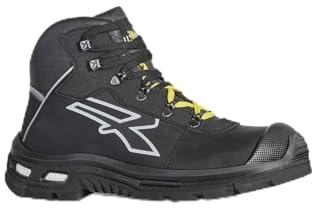 U-POWER Silver s ESD S3S Ci FO SR, Scarpa da Lavoro Unisex-Adulto, Nero/Grigio, 43 EU