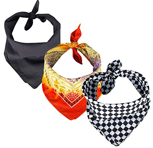 ROCK DADDY Estd 2000 ROCK HARD CLOTHING Bandana Set 55cm x 55cm Halstuch Multifunktionstuch Atmungsaktiv und Weich Schal für Damen Herren Unisex (Set 24)