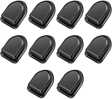 10 Stück Mini Auto Haken Multifunktionale Fahrzeug-Klebehaken AutoKlebehaken Mini Auto Armaturenbrett Haken Autohaken für Armaturenbrett, Maske, Schlüssel USB-Kabel, Kopfhörer-Kabelhalter, Schwarz