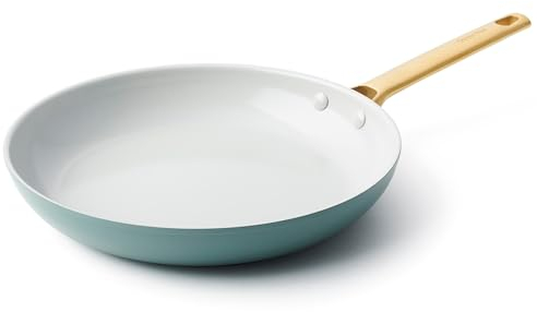 GreenPan Padova Reserve Harteloxierte Gesunde Keramische Antihaft Bratpfanne 24 cm, PFAS-frei, Induktion, Goldgriff, Spülmaschinenfest, Backofenfest, Rauchblau