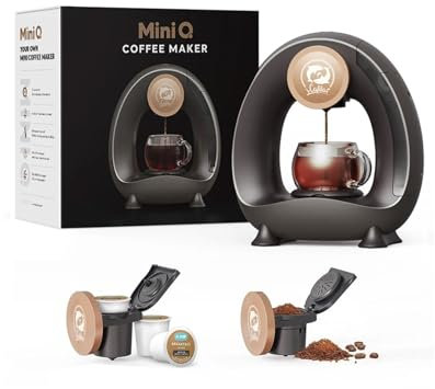 HAILASRE Americano Kaffeemaschine für KCup & gemahlenen Kaffee, Einzelportion-Kaffeemaschine mit Kaffee-/Teefilter, KCUP-Adapter