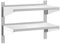vidaXL Estante de Pared Acero Inoxidable Plateado 75x40x60 cm, Estante Flotante, Estante Flotante de Pared, Estante de Cuarto de Servicio