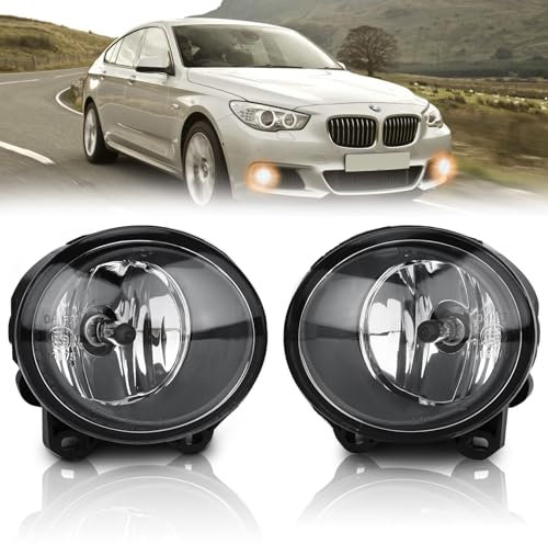 AutoBeeDen Nebelscheinwerfer kompatibel mit BMW E92 E93 F07 F10 F11 F22 F23, 2er 3er 5er Gran Turismo, Alle für M Tech Stoßstange M Sport Paket, 06/2006-10/2013 (Klar)