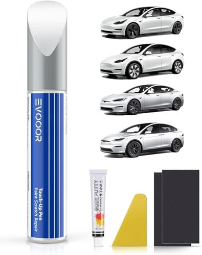 Pearl White (PPSW) Nachbesserungslack für Tesla-DIY-Kit mit farblich abgestimmtem Nachbesserungslack für Model 3/Y/S/X