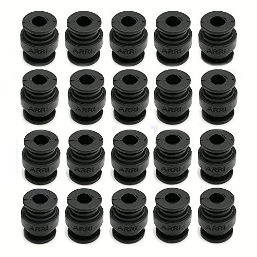 FDhRyTF Sfera ammortizzante in gomma smorzante da 20 pezzi compatibile con fotocamere e action cam(BLACK 20PCS)