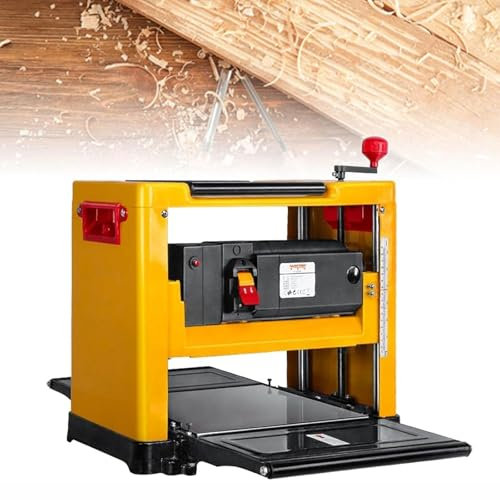 GHRERTX 13'' Desktop Woodworking Planer,2000w Multifunctional Heavy Duty Benchtop Planer with Height Adjustment,1-3mm Desktop Electric Jointers Plane Cutting Tools,for Wood Cutting Tools