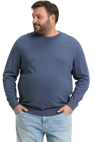 TOM TAILOR Herren 1044797 Basic Strickpullover mit Rundhalsausschnitt (1er Pack)