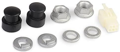 1 Set E-Bike Hub Motor Axle E-Bike Electric Bicycle Hub Motor Axle M12 Front Lock Nut/Lock Washer / /Nut Cover with 12mm Shaft Hubs Wheels and Accessories