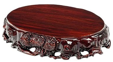 GEK208130 Vase Sockelständer Durchbrochene Wurzelschnitzerei Bonsai-Basisvase Jade Aquarium-Ausstellungsstand Home Dekoration(XL)