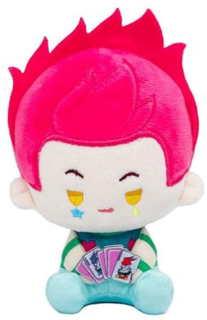 YLEAFUN Anime Hisoka Figur Weiche PlüSch Pillow PP Baumwolle 28CM Warme Handschuhe Sammlung Geschenk Weihnachtsschmuck
