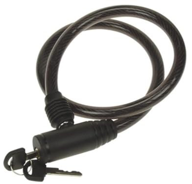Perel Localización de bicicletas, Ø 10 mm, con 2 llaves
