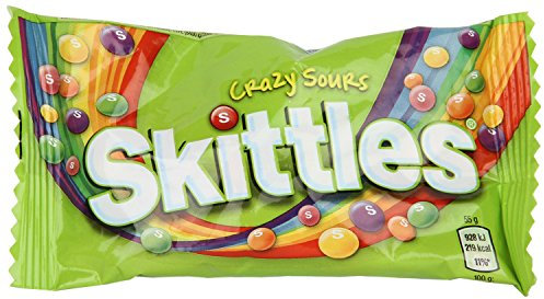 SKITTLES Crazy Sours 55 g Bag (Pack of 36)