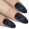 Bling Art Almond False Nails Fake Stiletto Gel Polished Glossy Glitter 24 Long Tips Glue (Dark Beauty Gel)
