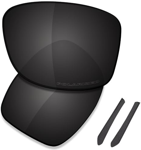 Saucer Verres de rechange pour lunettes de soleil Oakley Jupiter Squared OO9135, Noir carbone polarisé, Taille unique
