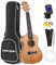 MARTISAN Konzert Ukulele 23 Zoll Professional Ukulele Hawaii Gitarre Aquila Saiten mit Anfänger Starter Pack (Stimmgerät, Saiten, Tasche, Gurt und Plektren)