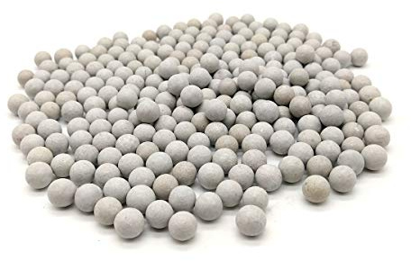 QZspeed 8.5-9.5mm Diameter Slingshot Ammo Biodegradable Hard Clay Ball About 1200 Pcs (Offwhite)