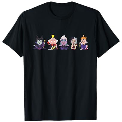 Les méchants de Disney Kawaii Chibi Evil Queens T-Shirt