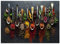 ARTLAND Spritzschutz Küchenrückwand Küche Herd Glas mit Motiv 90x65 cm Essen, Trinken & Genuss Lebensmittel Fotografie Bunt Kräuter Gewürze Schiefer U1UJ