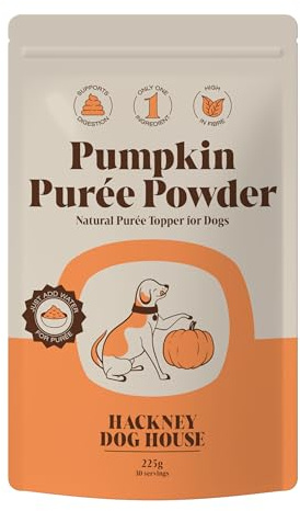 Pumpkin Powder for Dogs (225 grams) | Create Natural Pumpkin Purée | UK Canned Pumpkin Alternative | High Fibre Topper (30 Daily Servings) | Hackney Dog House