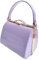 Patent Clutch Bag, LeahWard Women's Top Handle Clutch Bag, Chain Strap Cross Body Bag, Handbag Wedding Evening Bags 16688 (Lilac)