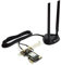Alfa Network Alfa Wi-Fi 6E PCIe Card with Magnetic Antenna AIT-AX210-EX