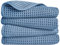 Polyte - Mikrofaserhandtuch - fusselfrei & schnelltrocknend - Waffelstruktur - Blau - 40 x 76 cm - 4 Stück