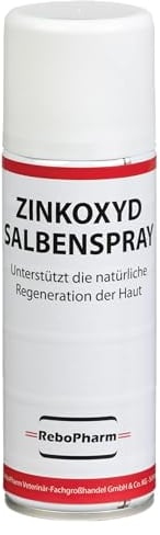 Zinkoxyd Salbenspray 200 ml: Schützt Tierhaut vor Umwelteinflüssen, Ideal bei trockener & rissiger Haut, Verhindert Anhaften von Verbänden, Schmerzlindernd