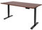 Ergotopia Desktopia Lite Elektrisch höhenverstellbarer Schreibtisch für Büro oder Home Office - 5 Jahre Garantie - ergonomischer Schreibtisch höhenverstellbar mit Nussbaum Tischplatte (180 x 80 cm)