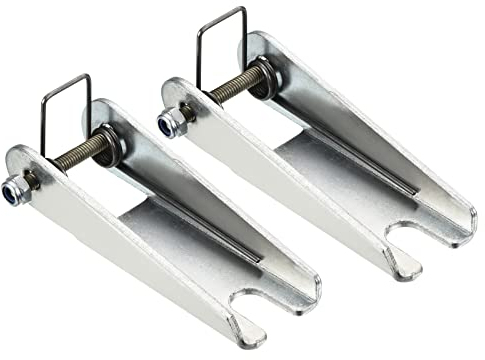 PATIKIL 77mm Gancho Seguridad Cierre Kit, 2 Paquete Metal Remolque Receptor Enganche Reemplazo para Horquilla Gancho Remolque, Plateado