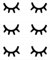 TOVINANNA 3 Blätter Augen-autoaufkleber Wandtattoos, Die Im Dunkeln Leuchten Augenwandbild Abziehen Und Aufkleben Augen Wandtattoo Wimpern-autoaufkleber Ein Blatt Pvc Leuchtend Kind